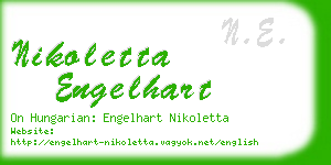 nikoletta engelhart business card